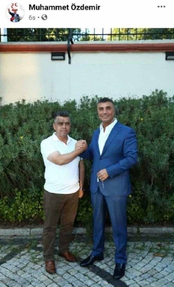 Önce paylaştı sonra sildi! MHP’li Başkan’dan Sedat Peker’le el ele fotoğraf