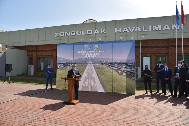 Pisti Yenilen Zonguldak Çaycuma Havalimanı Açıldı