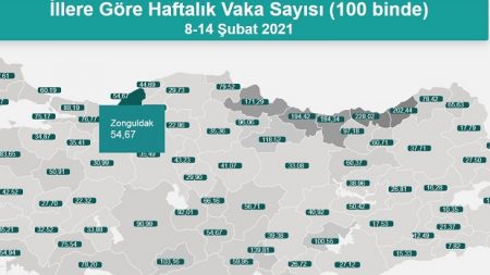 Vaka ortalamasına göre Zonguldak, Batı Karadeniz’de ilk sırada